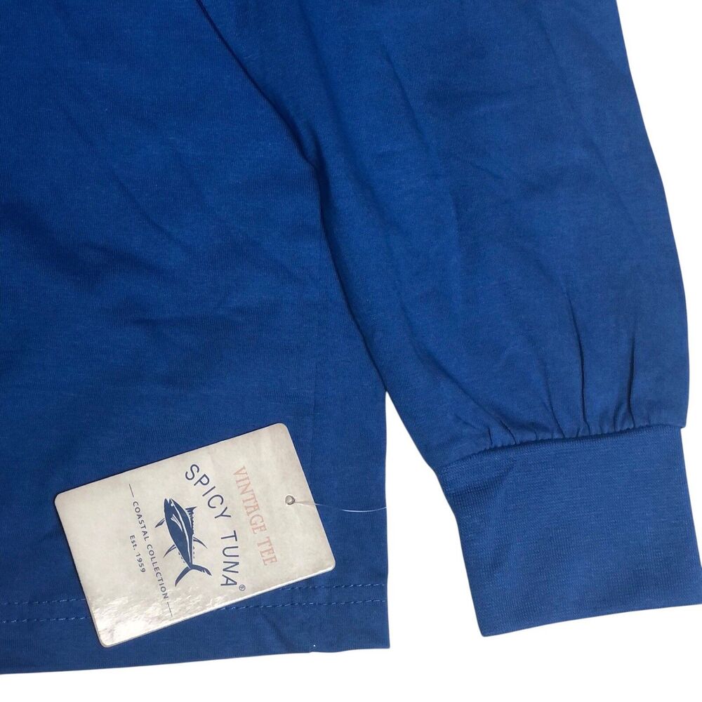 NWT Women's 2XL Long Sleeve Tee SPICY TUNA New Smyrna Beach Blue Dog Graphic NSB - Picture 6 of 8